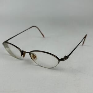 Flexon by Marchon 883 MAG Eyeglasses Frame Mens Black Metal Half Rim 46-18-135mm